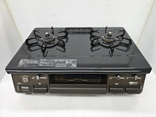 【中古品】 パロマ Paloma ガスコンロ LPガス(プロパンガス) 右強火力 水無片面焼グリル ICS809BM-R 2023年製 メタリックブラウン 〇YR-19888〇