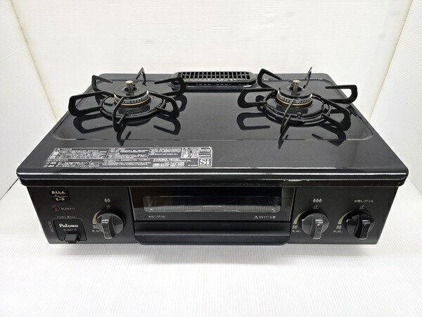 【中古品】 パロマ Paloma ガスコンロ LPガス(プロパンガス) 右強火力 水無片面焼グリル IC-S37-R 2024年製 〇YR-19880〇