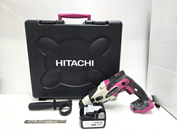 【中古品】 日立工機 HITACHI ハイコーキ HiKOKI 14.4V 16粍 コードレス ロータリハンマドリル DH 14DSL 乾電池1個 納める容れもの ○YR-20025○