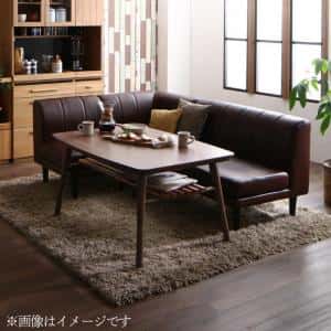 こたつも長椅子も高さ自然調整できる 棚付き添い人リビング晩ご飯仕掛ける 3人 4点仕掛ける(時刻表+2P長椅子1脚+1P長椅子1脚+隅っこ長椅子1脚) W105