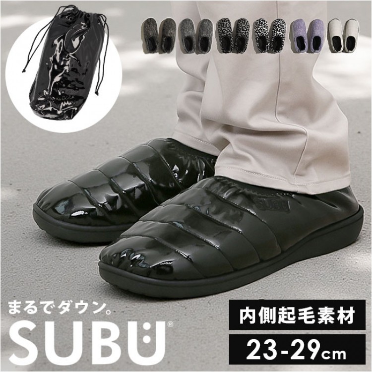 SUBU スブ 冬サンダル 通販 サンダル 冬用サンダル スリッポン ウィンターシューズ 防寒サンダル 靴 サボ 外履き つっかけ カジュアルシューズ DOTS 履きやすい カジュアル お出 冬用 冬｜lucia-life店