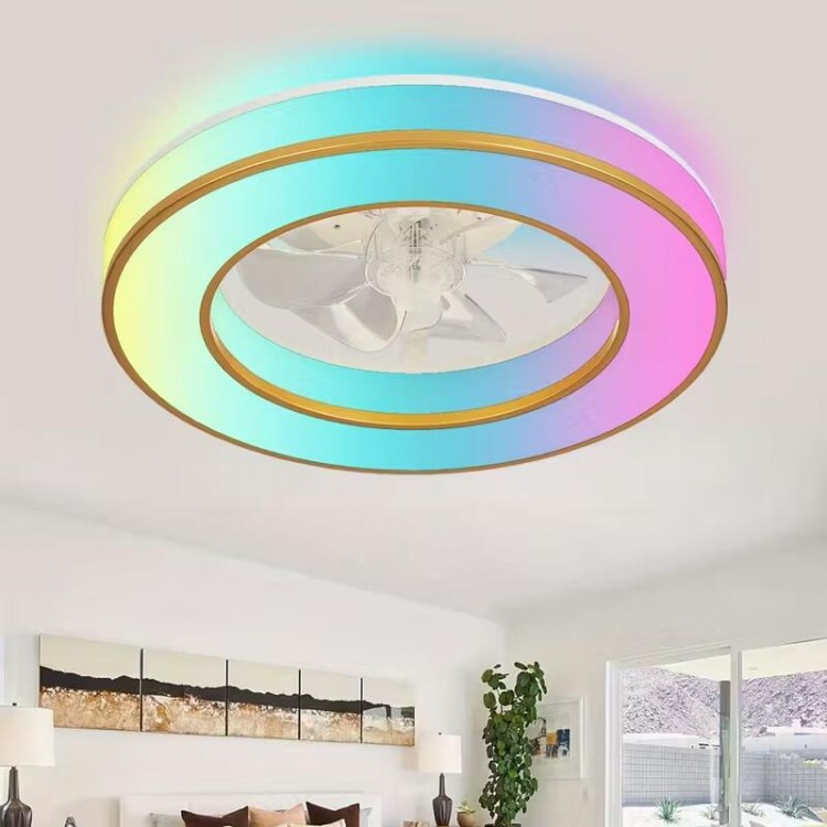シーリングファン RGB シーリングファンライト LED dcモーター 北欧 薄型 led 調光調色 扇風機 8畳 12畳 おしゃれ ファン付き照明 リモコン APP 空気循環 タ 正逆回転 6段風量