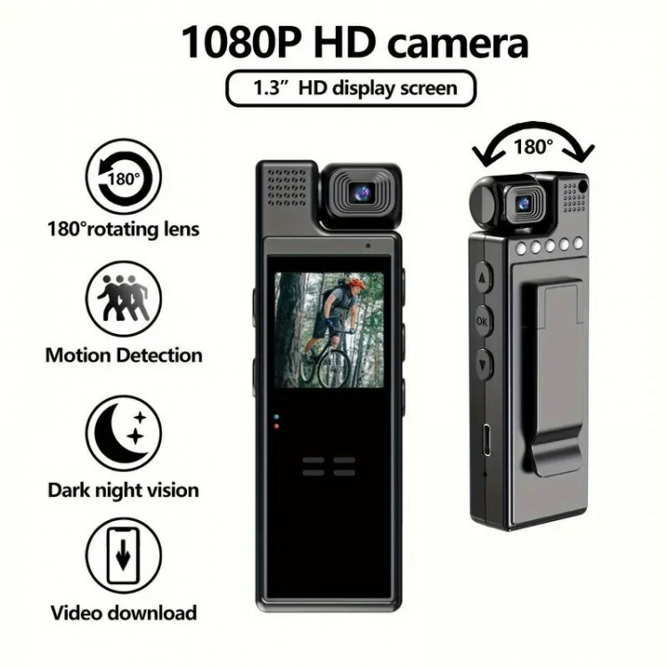 動き写真機 小型 飾り気の無い取りまわし wifi 液晶付き添い人 防犯写真機 ウルトラ 超軽さ パウダーコンパクト大きさ 4K 固定ディスク液晶画面 広角水晶体 運動競技写真機 携帯型 Wifiミ 遠さ取りまわし 180°回転させる能力のある