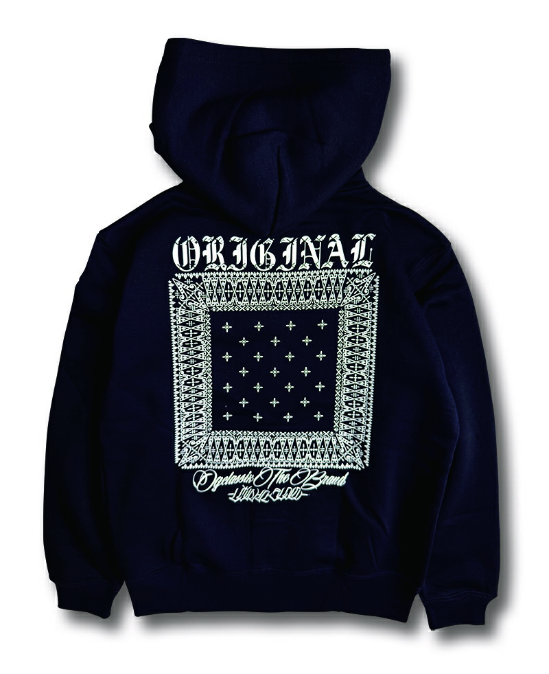CROSS BANDANA 10.0oz. ZIP HOOD 裏起毛 【OG CLASSIX】【オージークラシックス】【ジップフード】【パーカー】【裏起毛】【10オンス】