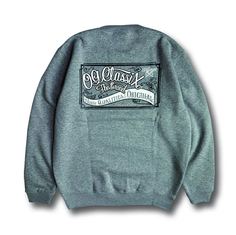 CORPORATE SIGN 10.0oz. C/N SWEAT(裏起毛) 【OG CLASSIX】【オージークラシックス】クルーネック スウェット 裏起毛 10オンス