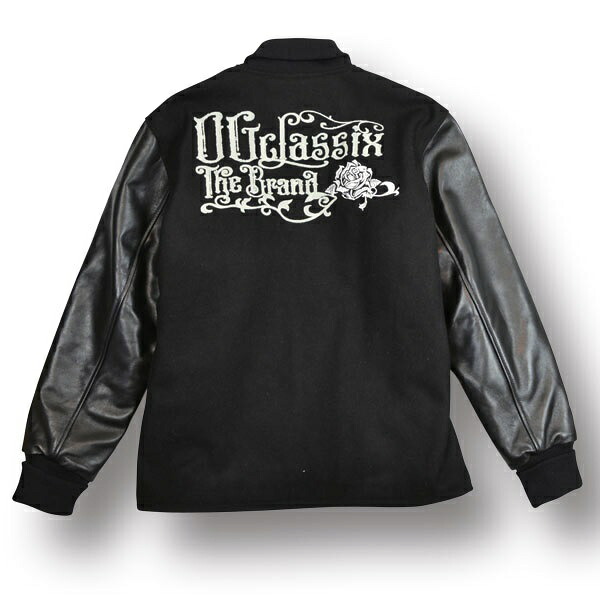 CORPORATE ROSE STADIUM JACKET 【OG CLASSIX】【オージークラシックス】【スタジアムジャケット】【レザージャケット】【アウター】【羊革】【メルトン素材】【ロゴ】【刺繍】