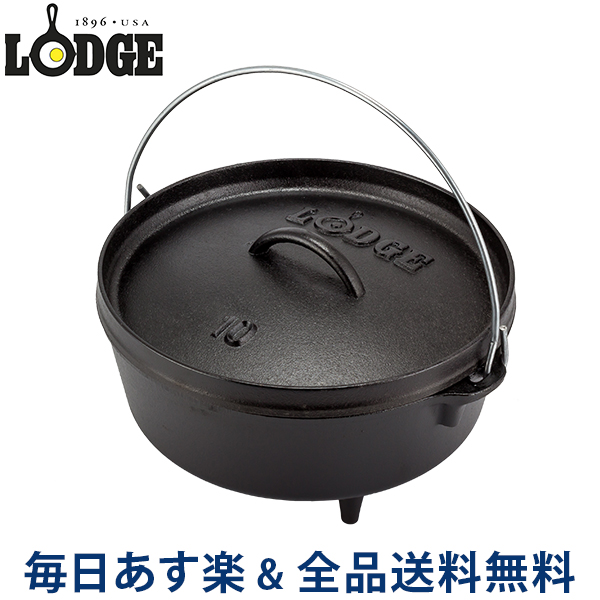 Lodge ロッジ ロジック スキレット 10-1 4インチ L8SK3 Logic Skillet with Assist Handle フライパン  グリルパン アウトドア あす楽 74％以上節約