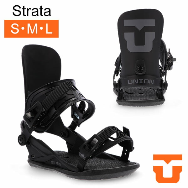 Union ビンディング STRATA ブラック 23-24 Lサイズ UNION BINDING 日本正規品 スノーボード ビンディング ユニオン STRATA