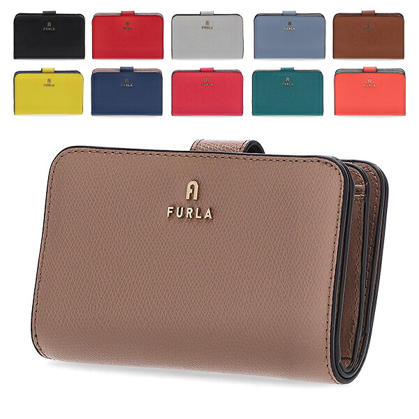 ＼店内、モール内最安挑戦中／ [全品送料無料] フルラ Furla カメリア コンパクトウォレット M 二つ折り財布 レディースウォレット レザー 小銭入れ付き カードスロット デイリー使い エレガント小物 プレゼント CAMELIA COMPACT WALLET