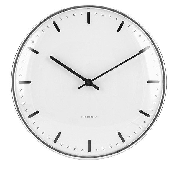 ARNE JACOBSEN AJ BANKERS CLOCK WH 置き時計 年末のプロモーション