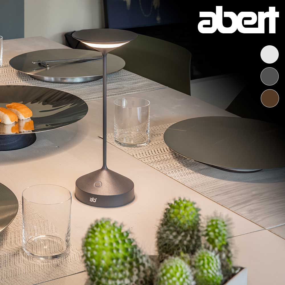 Abert テーブルライト TEMPO 充電式ポータブルライト 屋外屋内兼用 調光機能付 お庭 テラス キャンプ