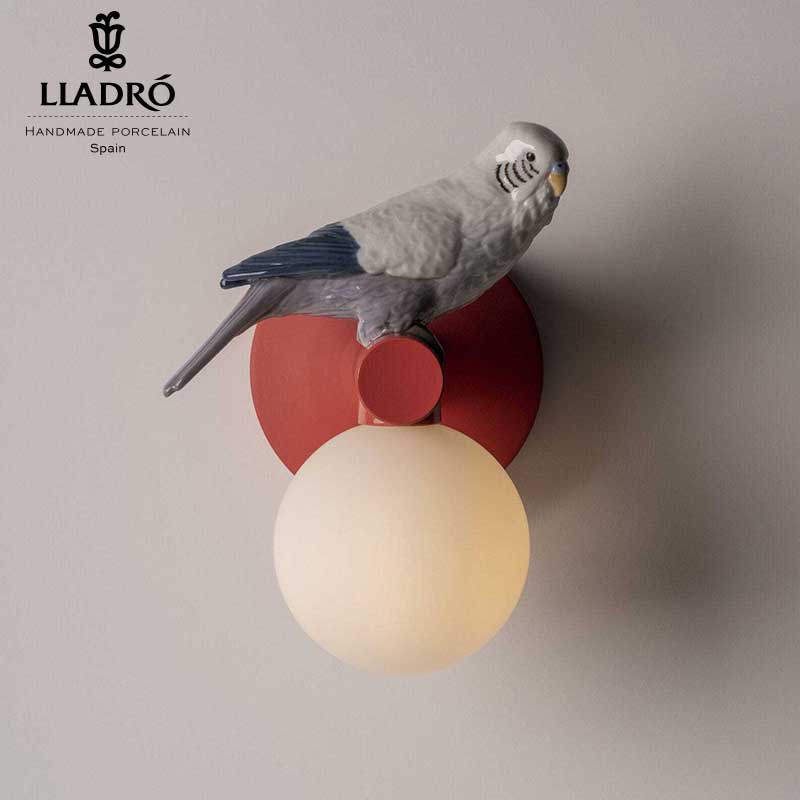 Lladro（リヤドロ） インコたちの寄り合い- ウォールともし火(右)   lladro-01024059