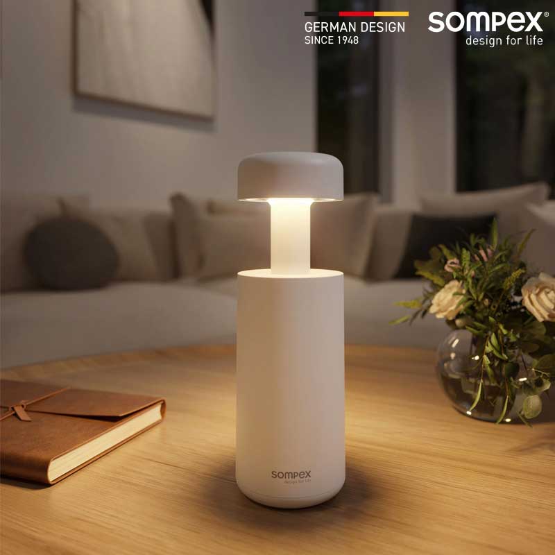 SOMPEX(ソンペックス) Lubao　ルバオ 充電式ポータブルライト テーブルランプ 屋内用 無段階調光 USB充電　「LUBAO」iF DESIGN AWARD 2025受賞｜シバタ照明