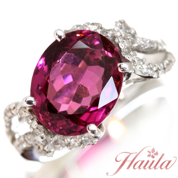楽天市場 大粒ピンク トルマリン 4 1カラット リング 指輪 18金ホワイトゴールド K18wg 流れるラインが美しい 赤 レッド セレクトジュエリー 新品 届10 ラックジュエル Luckjewel Luckjewel ラックジュエル