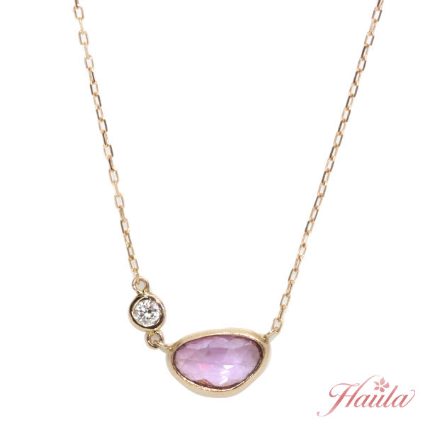 【クーポンで10％OFF】＆【P2倍】◆FASHION SPECIAL FAIR◆非加熱ピンクサファイヤ（サファイア）/nonheat/ノーヒート ネックレス 0.609カラット 18金ピンクゴールド K18PG 普段使いにおすすめ ソーティング付 /桃(ピンク）/セレクトブランド・新品/届10/
