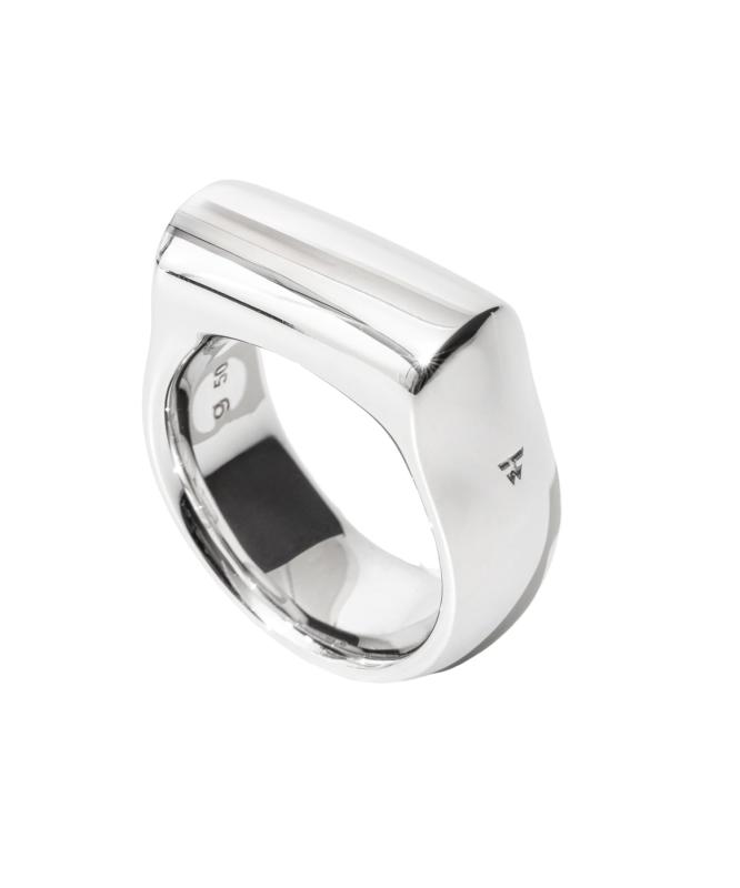 [トムウッド] リサイクル・スターリングシルバー925 / リサイクル・ホワイトロジウムプレーティング Crest Ring リング R74HCRNA01S925｜luck-luck
