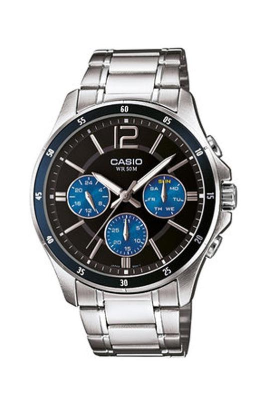 Casio メッシュ・ミー・アップ Standard クォーツ：バッテリー ウォッチ 海外出荷 MTP-1374D-2A