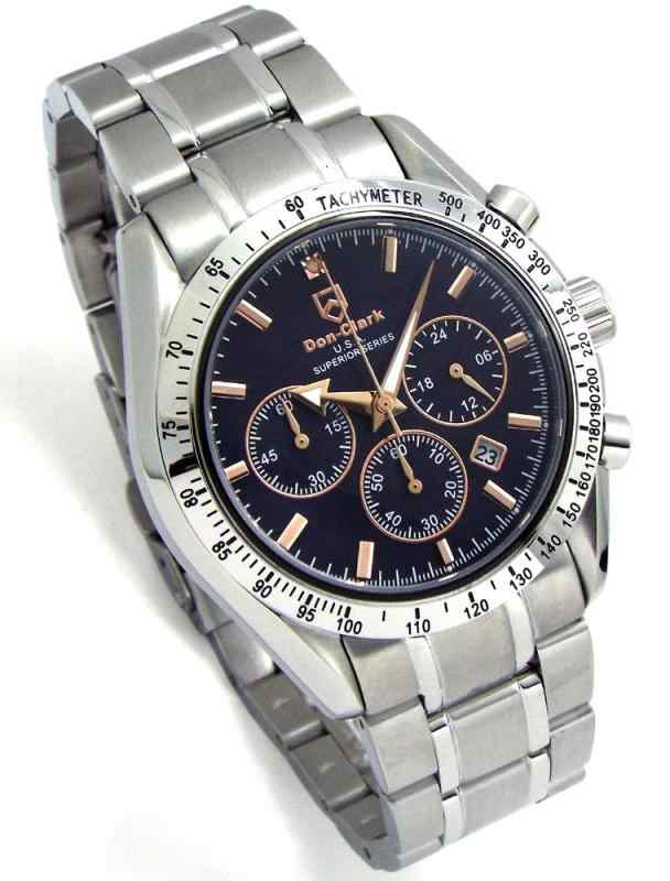 流通品 DON CLARK ハイスペック SUPERIOR SERIES メンズ センタークロノ x サファイアガラス 10気圧防水 ダンクラーク DM-2057-11SR [並行輸入品]