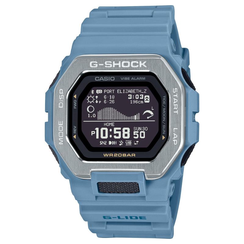 Casio G-Shock G-Lide 大海原青み デジタルサーフウォッチ GBX-100-2A[並行輸入品]