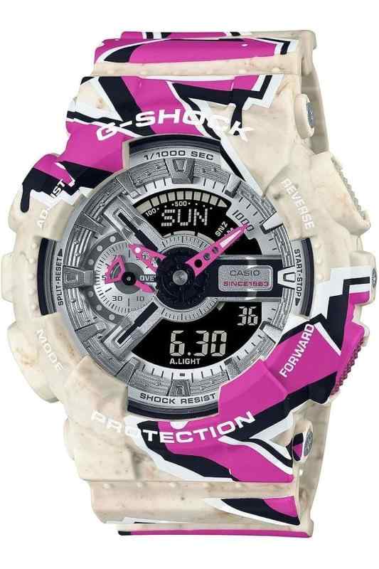 [カシオ] G-SHOCK Gショック 110 SERIES Street Spirit 腕時計 時計 メンズ ベージュ シルバー ピンク マルチカラー GA-110SS-1A [並行輸入品]｜luck-luck