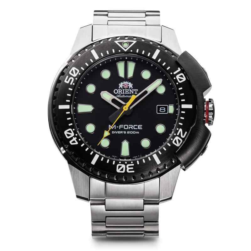 [東洋]ORIENT 自動小銃一巻きウォッチ M-Force エムフォース 機械類式 オートマティック 国内製造業者付 200mアクアラング水没用雨合羽