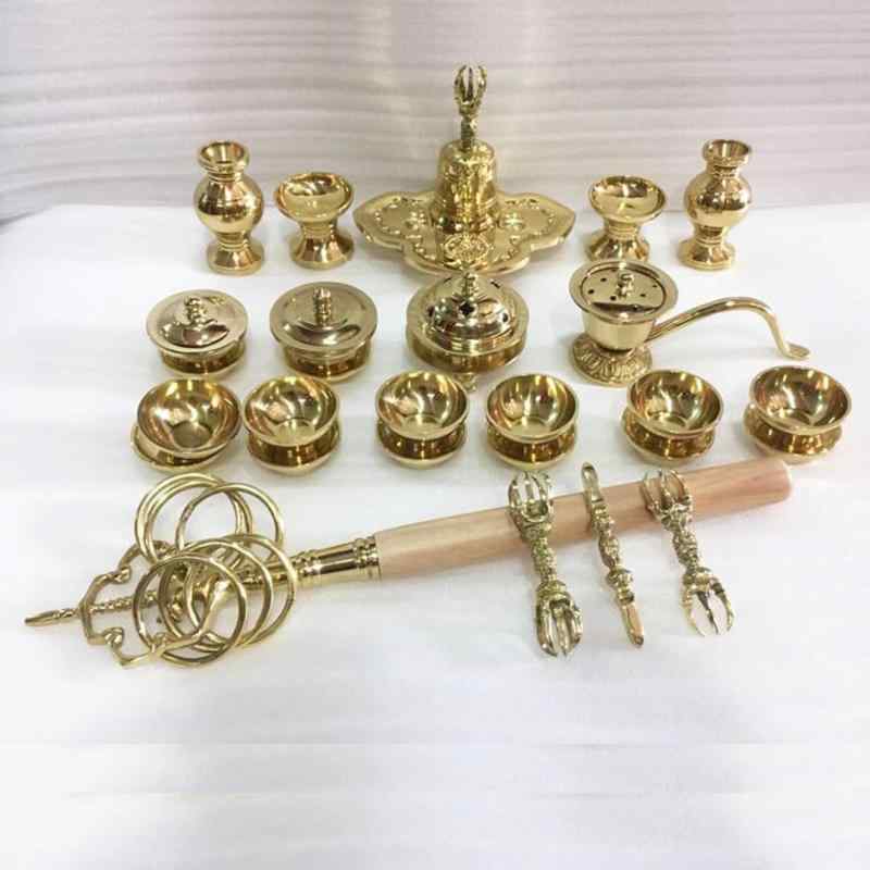 前具 小々型(一面器)密教で使われる仏具・密教法具・寺院仏具・20点セット