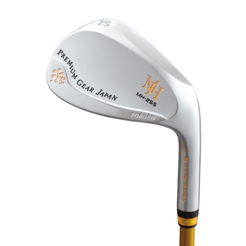 ムツミホンマ (Mutsumi Honma) MH255 軟鉄鍛えるウェッジ (右, 炭素, ユニフレックス, 52)