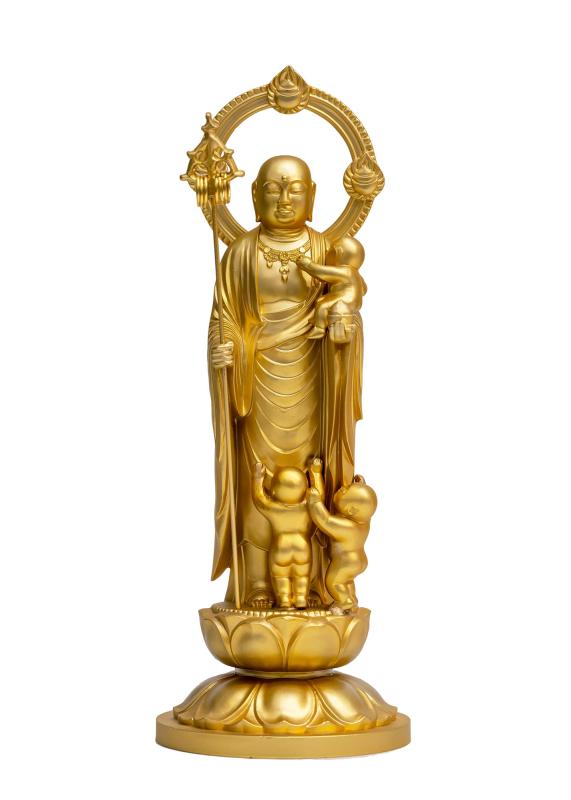 仏像 子安地蔵菩薩（純金メッキ）