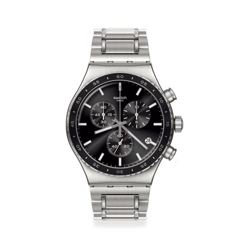[Swatch] 腕時計 CARBONIUM DREAM New Irony Chrono YVS495G メンズ グレー