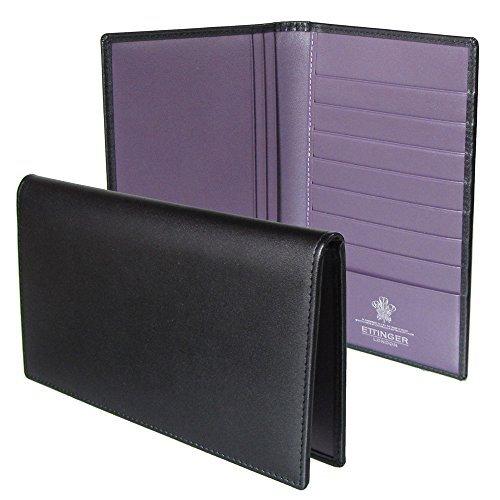 [エッティンガー] 長財布 ブラック/パープル COAT WALLET 8 C/C ST806AJR BLACK/PURPLE [並行輸入品]｜luck-luck