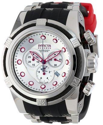 インビクタ Invicta Men's 14070 Bolt Reserve Chronograph Silver Dial Black Polyurethane Watch 男性 メンズ 腕時計 【並行輸入品】|luck-luck