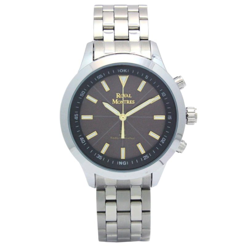 [ロイヤルモントレス]ROYAL MONTRES 腕時計 メンズウォッチ 電波ソーラー RM-0007 BK-WH メンズ｜luck-luck