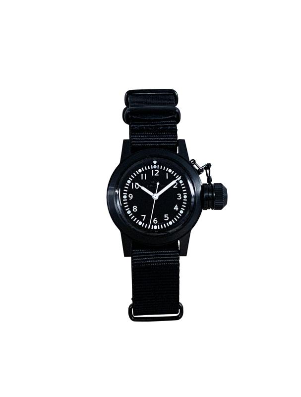 [Naval watch co.] ミリタリーウォッチNaval military watch Mil.-04 BK/BK US MARINE USN BUSHIPS type