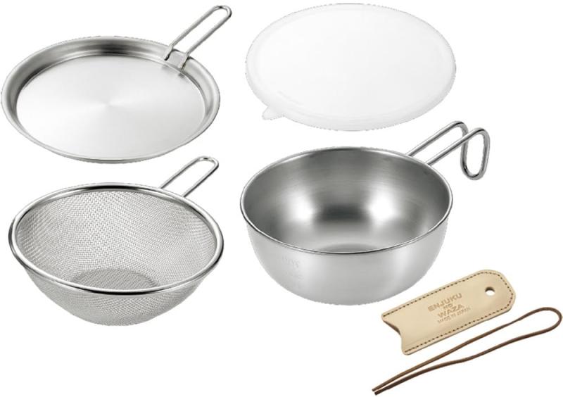 よこやま 燕熟の技 シェラカップ・ボウル & レザーカバー付き 4,768円