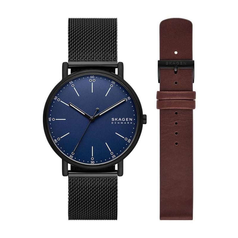 [Fossil Group] ウオッチ Skagen Signatur SKW6933SET メンズ 黒いこと