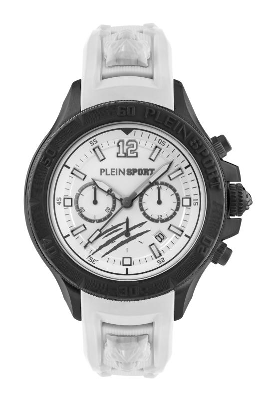 【PLEIN SPORT】 メンズ 腕時計 Watch プレインスポーツ WARRIOR TECH ウォリアーテック PS6BA0224 クォーツ 5気圧防水 ミネラルガラス ホワイト文字盤 ステンレススチール [並行輸入品]
