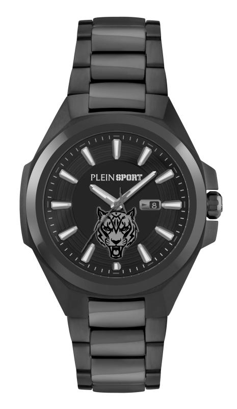 【PLEIN SPORT】 メンズ 腕時計 Watch プレインスポーツ Tiger Mask タイガーマスター PS7BA0924 クォーツ 5気圧防水 ミネラルガラス ブラック文字盤 ステンレススチール [並行輸入品]｜luck-luck