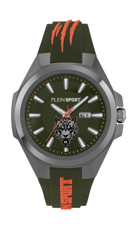 【PLEIN SPORT】 メンズ ウオッチ Watch 飾り気の無い運動競技 Tiger Mask 虎御師匠さん なおなお書き7BA0624 石英 5空圧雨合羽 鉱物瑠璃 緑であること文字記号盤 ステンレス鋼スチール写真 [並行輸入品]