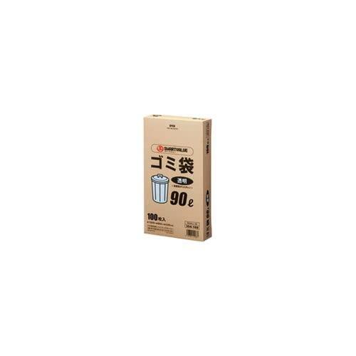 スマートバリュー ゴミ袋 LDD 透明 90L 200枚 N044J-90P