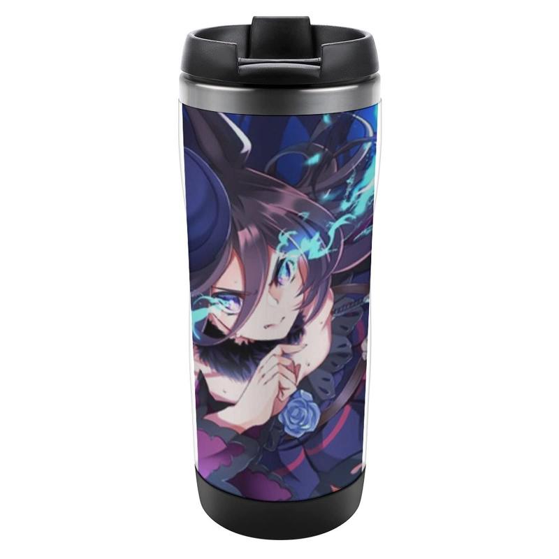 ウマ娘 プリティーダービー ステンレス水カップ 真空断熱ダブルウォール380ml水筒SUS304食品グレードステンレス製 軽量フタ付きコーヒーカップ アウトドア、スポーツ 、車用 保冷・保温 漏画像