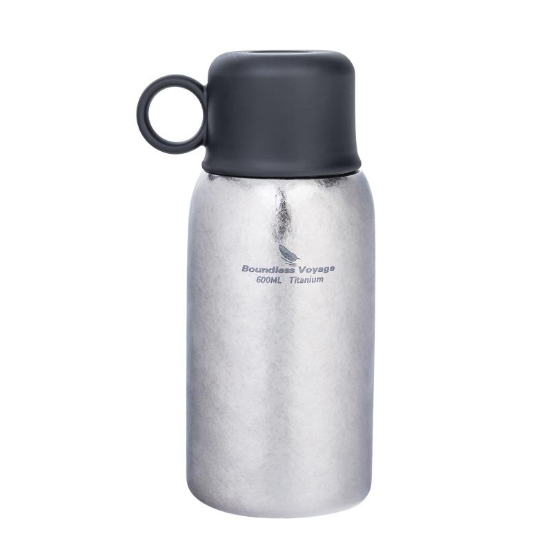 Boundless Voyage チタン 壜 吸い筒 魔法瓶 600ml 大静電容量 二重社会システム 無意味さ断熱壜 保温保冷 壜 チタン製 思わしい 軽さ パウダーコンパクト 持ちはこぶ助けになる 日常当て嵌める アウトドア 難民キャンプ用 Ti3254D