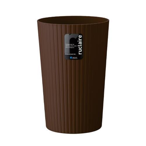 エスコ(Esco) φ195x280mm/ 6L ﾀﾞｽﾄﾎﾞｯｸｽ(丸型/茶/6個) EA995AA-602