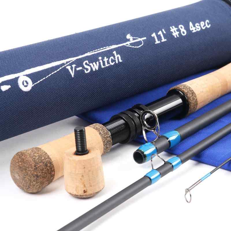 M MAXIMUMCATCH Maxcatch V-Switch 両手スイッチロッド フライロッド カーボン4ピースロッド