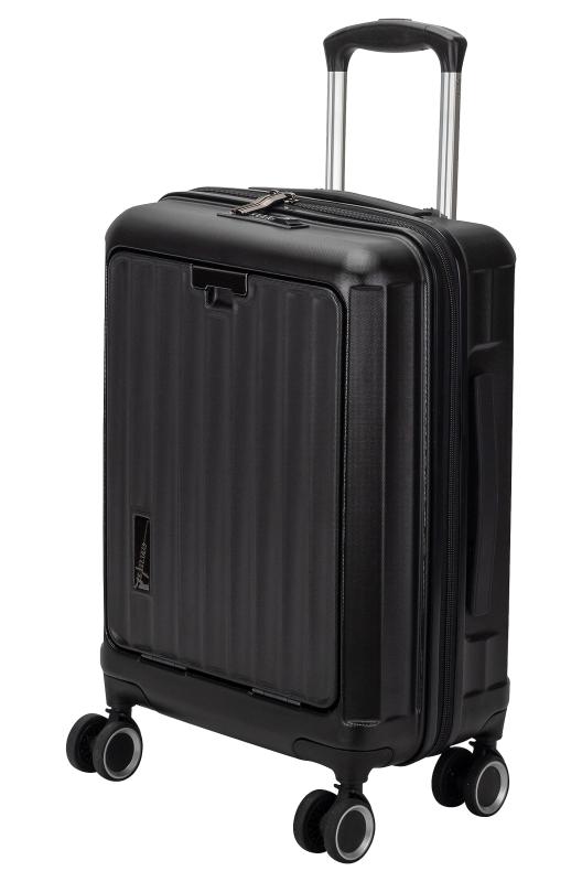 [トラベリスト]ジッパーキャリー ワンタッチフロントオープン 機内持ち込みサイズ 33リットル