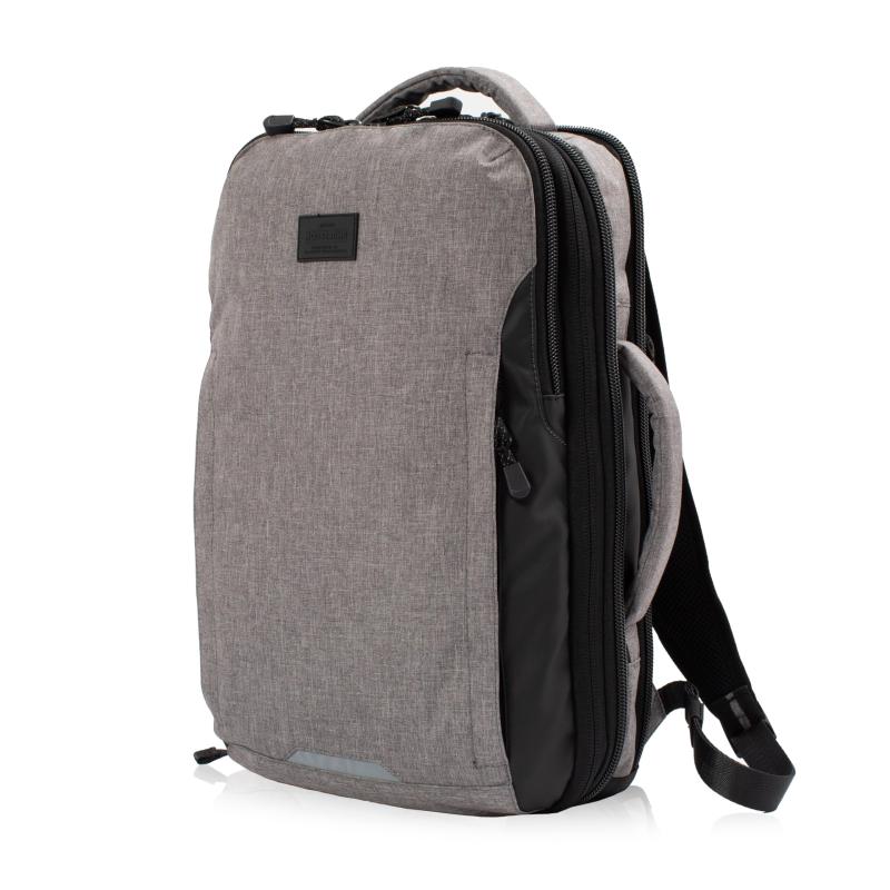 [ムスタッシュ] リュックサック 20L～27L マチ幅拡張機能 14インチPC 撥水加工 杢調ポリ&times;コーティングポリ MIU-0521｜luck-luck