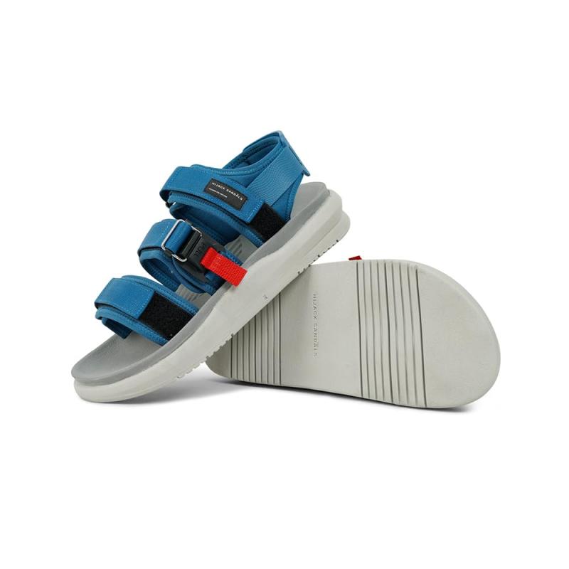 HIJACK SANDALS(ハイジャックサンダル) ASTRO 運動競技サンダル スポサン ストラップサンダル 難民キャンプ アウトドア レディース メンズ 青み