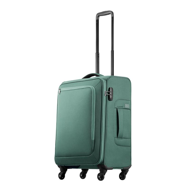 [はやりっ子] ace. 旅行バッグ ロックペイントSS 58L 2.8kg TSA文字盤チャック鍵を掛ける 35702 01 (黒いこと) ダークグリーン-ネイビー