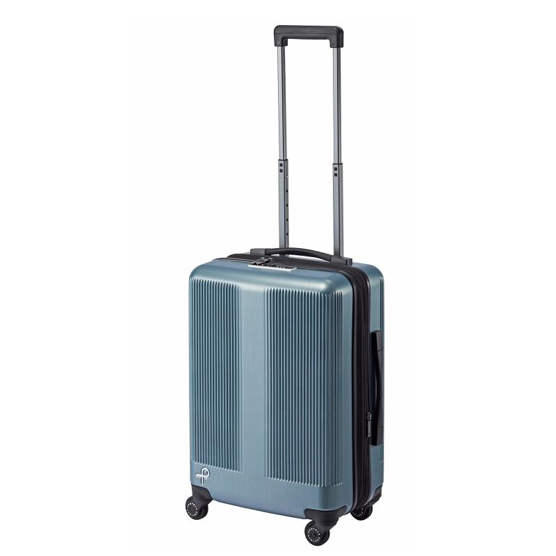 [プロテカ] 旅行バッグ 機内持ち込み s大いさ 1泊2日 2泊3日 39L 3.3kg キャスターストッパー 電気容量取りひろげる役立つこと 10年付 日本製 持ちはこび入れもの キャリーバッグ トラクション2 No.01491 ガンメタリックヘアライン-シルバーヘアライン