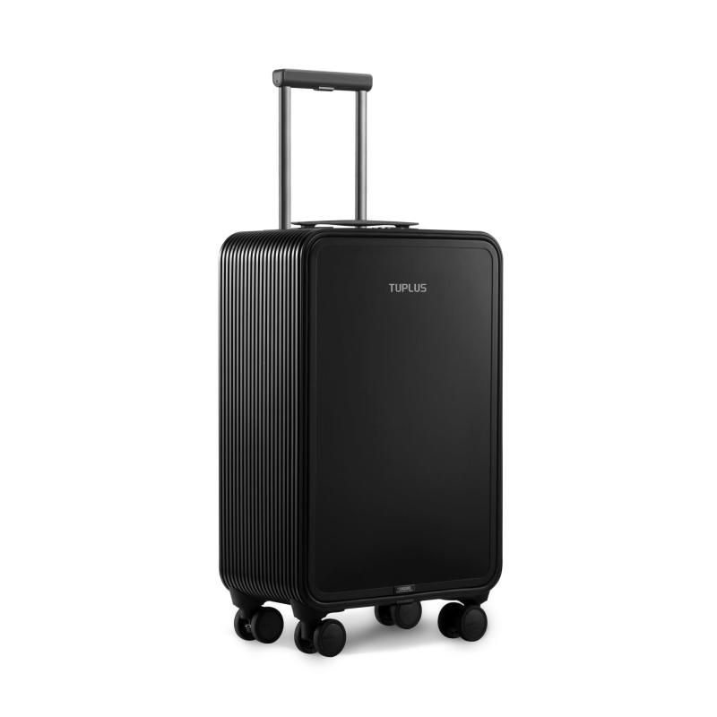 [TUPLUS] ブランド名 [ツープラス] 旅行バッグ 機内持ち込み 軽銀 フロントオープ TSA鍵を掛ける 静音 ８輪 うち切り役立つこと付 持ちはこび入れもの SS大きさ S大きさ