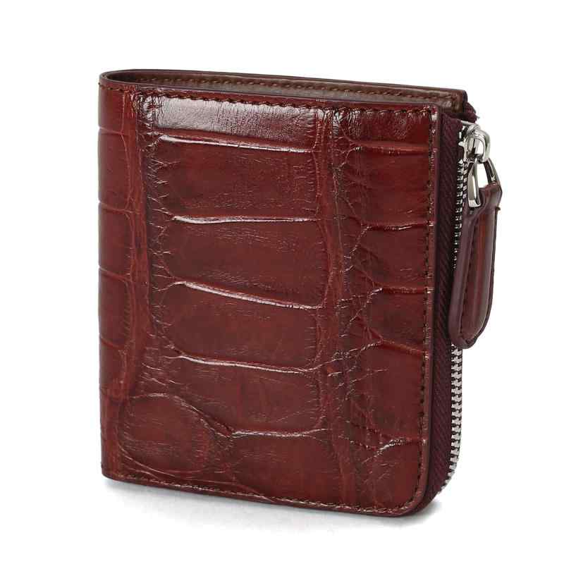 [LEATHER CRAFT COMPANY] 財布 L字ファスナー ミニウォレット ワニ革 LCR-1213｜luck-luck